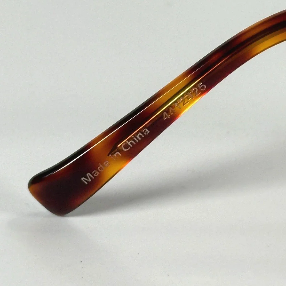 ZENNI Tortoiseshell Round 4412425 Eyeglasses Frame Only 53-21-141 Brown Full Rim